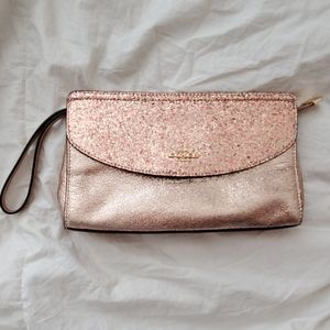 NWT Coach Flap Clutch Wristlet